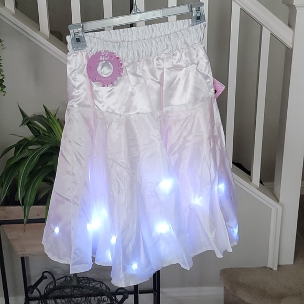 Disney Princess Light-Up Petticoat Tutu Skirt NWT Pink LED Costume Underskirt